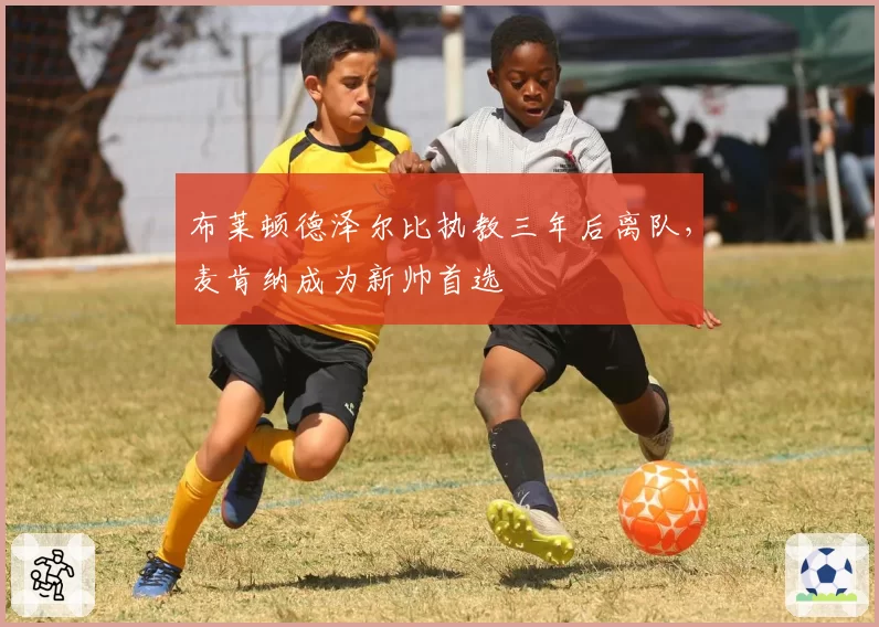 布莱顿德泽尔比执教三年后离队，麦肯纳成为新帅首选